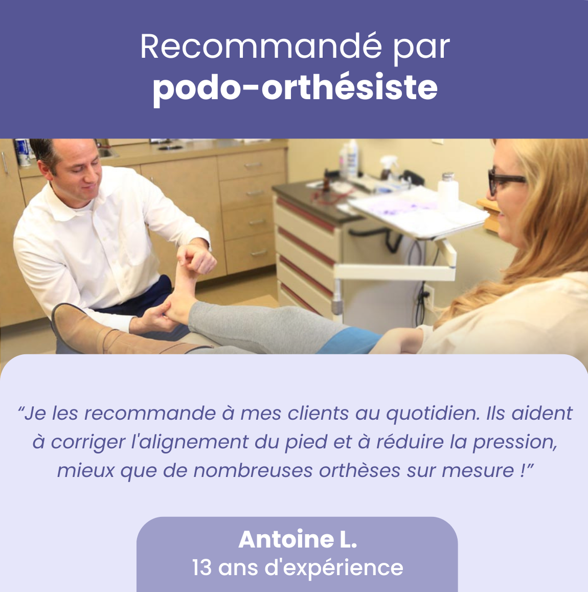 OrthoStep™ | Éliminent la douleur aux pieds à 92 % en 7 jours