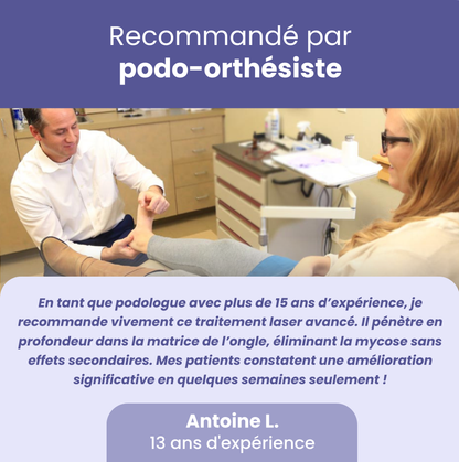 ClearNail Pro™ Dispositif laser pour les mycoses de l'ongle | Élimine 99,9 % des mycoses en 7 jours