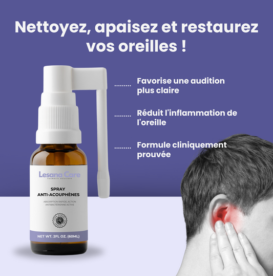 Élimine 99 % des affections de l'oreille au cours de la première semaine d'utilisation